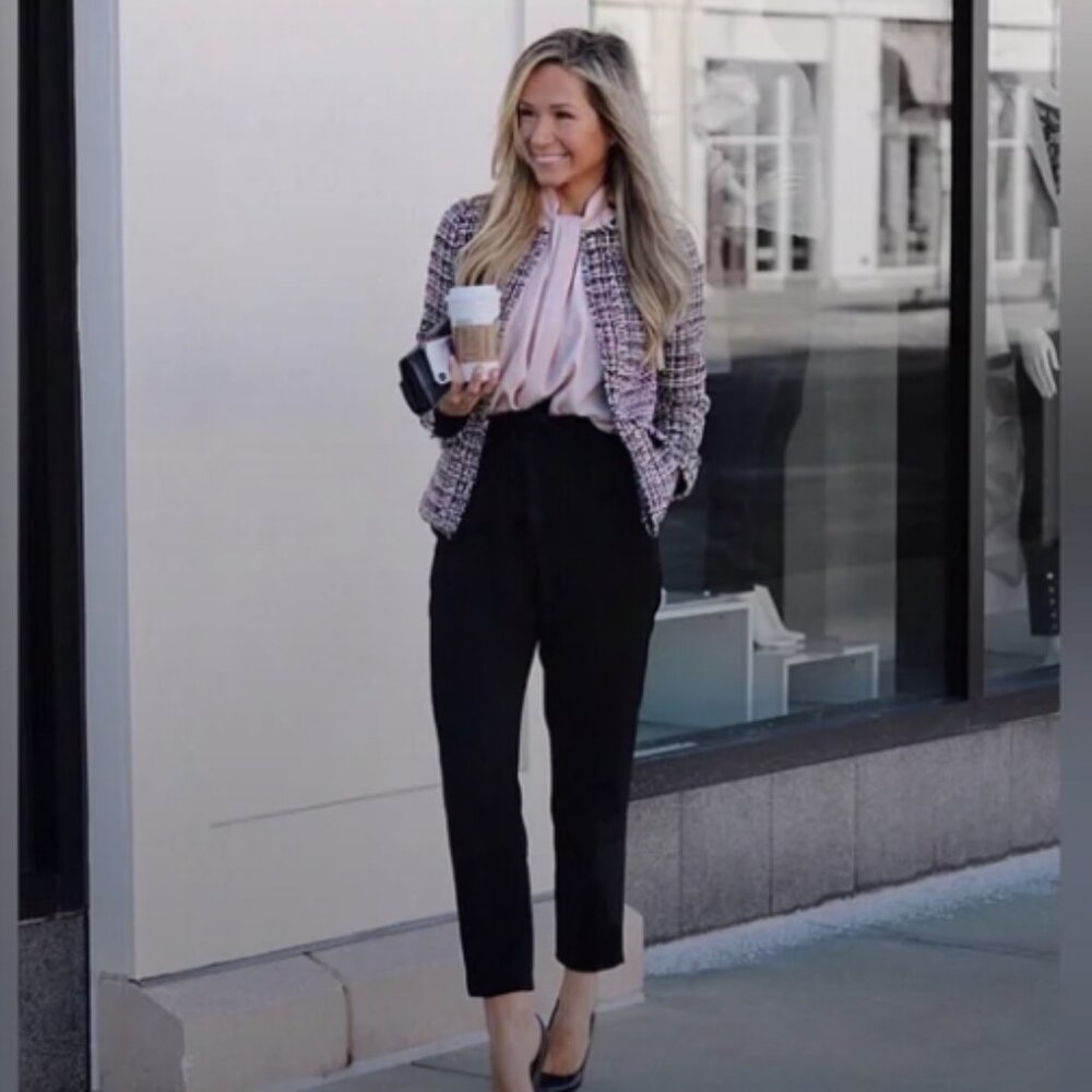 NWT Ann Taylor The Pull On Pant Black Size M